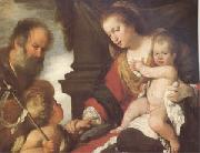 Bernardo Strozzi The Holy Family with John the Baptist (mk05) china oil painting reproduction